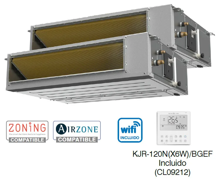 Mundoclima MUCR-H14-I (Multi-Split) Kanalgeräte, Produktfoto
